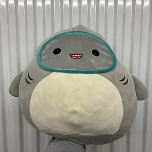 Gordon The Shark 16" Squishmallow Plush With Swim Goggles